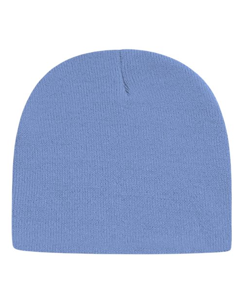 USA-Made 8 1/2" Beanie - Carolina Blue Back
