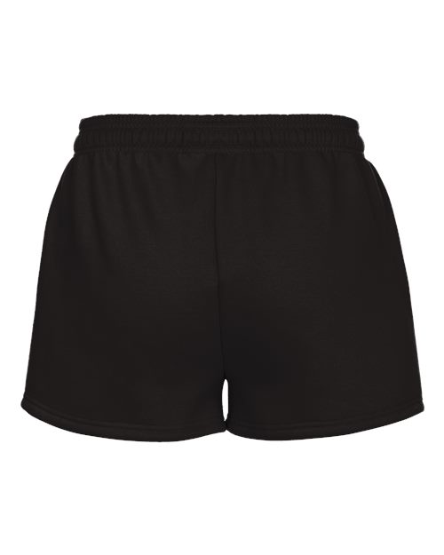 Women's Athletic Fleece Shorts - Black Back