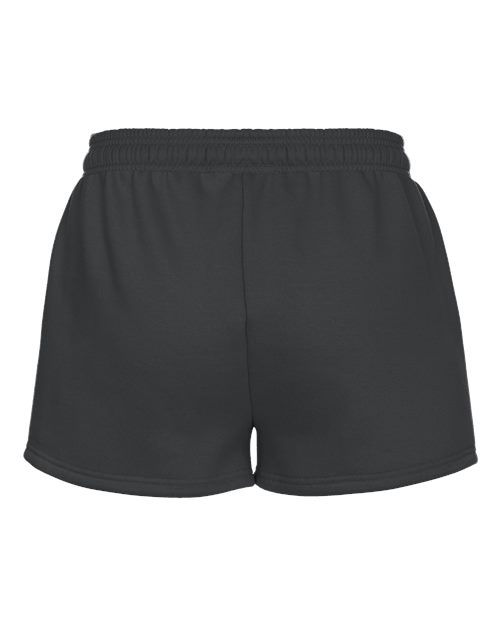 Women's Athletic Fleece Shorts - Charcoal Back