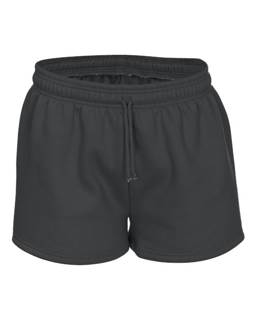 Women's Athletic Fleece Shorts - Charcoal Front
