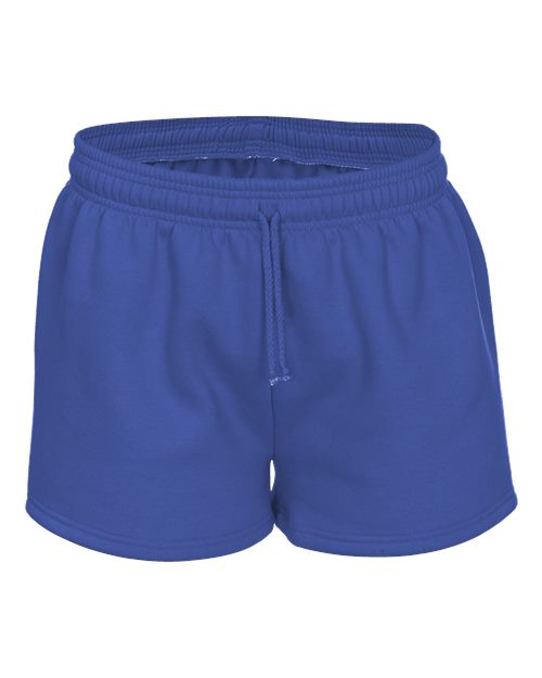Women's Athletic Fleece Shorts - Royal Front