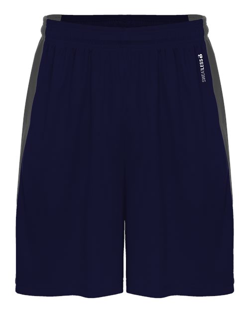 Unisex Sweatless Shorts - Navy/ Graphite Front