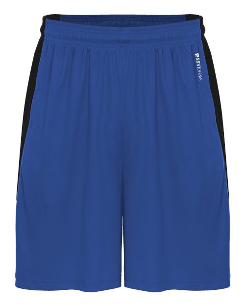 Unisex Sweatless Shorts - Royal/ Black Front