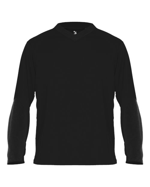 Unisex Sweatless Long Sleeve T-Shirt - Black Front