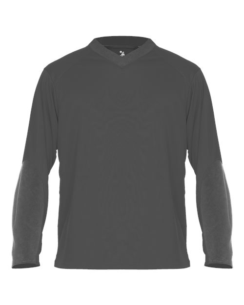 Unisex Sweatless Long Sleeve T-Shirt - Graphite Front