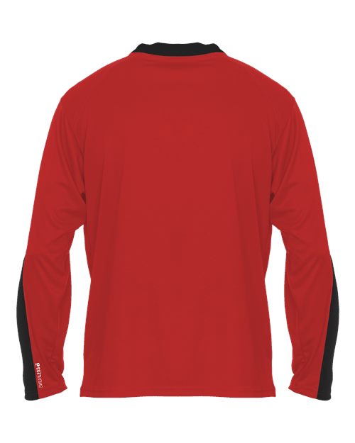 Unisex Sweatless Long Sleeve T-Shirt - Red/ Black Back