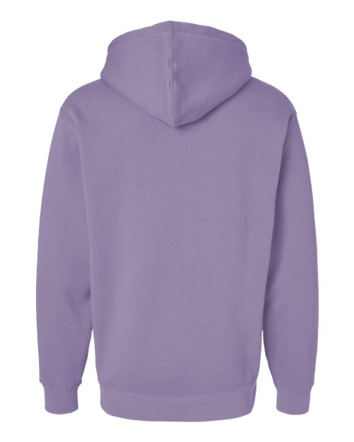 Unisex Heavyweight Hooded Sweatshirt - Plum Back