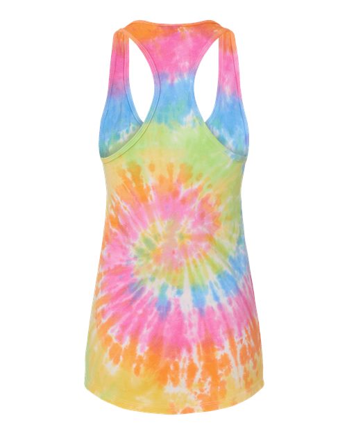 Women's Tie-Dyed Racerback Tank Top - Eternity Back