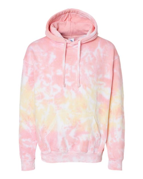 Unisex Tie-Dyed Hooded Sweatshirt - Funnel Cake Front