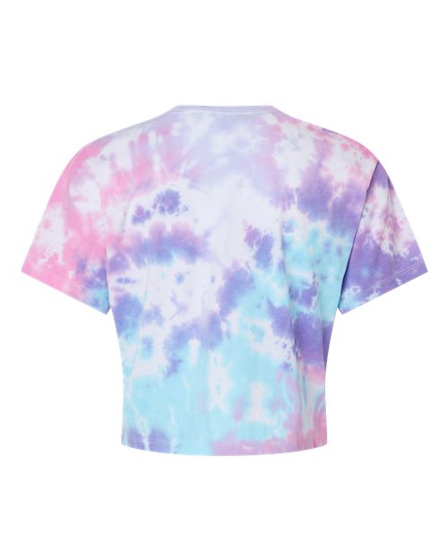 Women's Tie-Dyed Crop T-Shirt - Cotton Candy Back