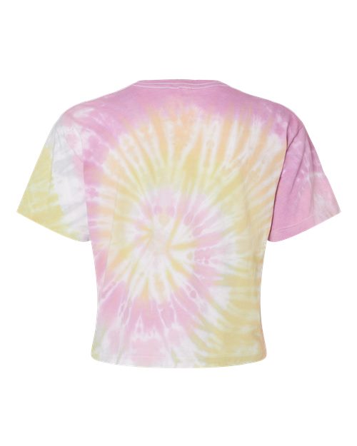 Women's Tie-Dyed Crop T-Shirt - Desert Rose Back