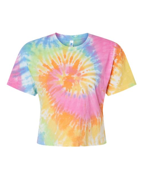 Women's Tie-Dyed Crop T-Shirt - Eternity Front