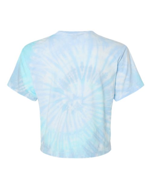 Women's Tie-Dyed Crop T-Shirt - Lagoon Back