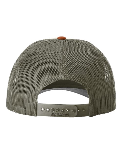 Low Pro Trucker Cap - Cream/ Loden Green/ Dark Orange Back