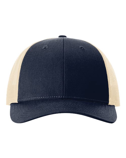 Low Pro Trucker Cap - Navy/ Khaki Front