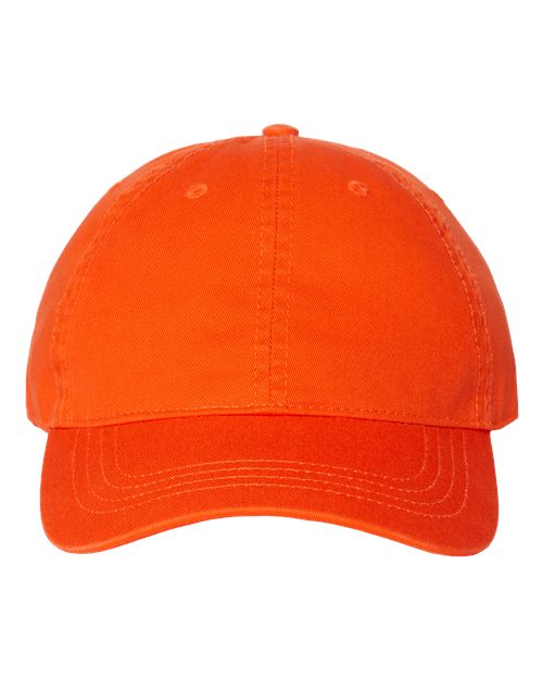 Relaxed Golf Dad Hat - Orange Front