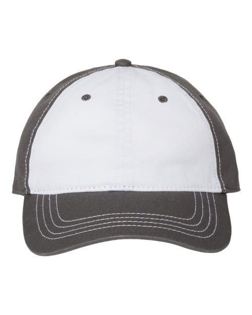 Relaxed Golf Dad Hat - White/ Dark Grey Front