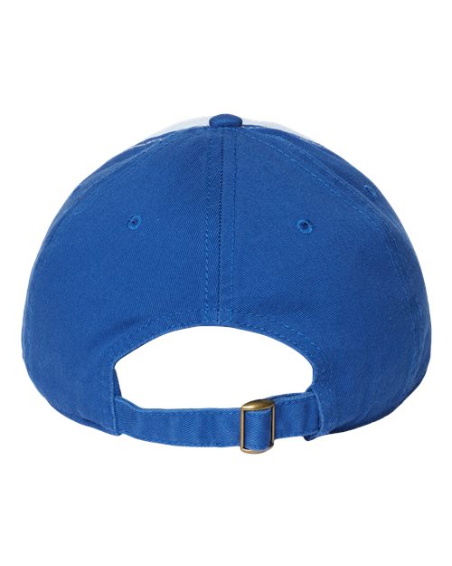 Relaxed Golf Dad Hat - White/ Royal Back