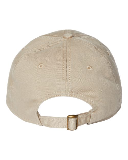 Relaxed Golf Dad Hat - Khaki Back