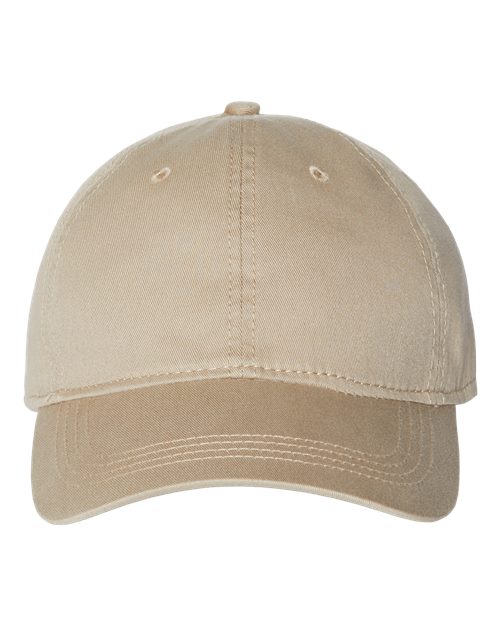 Relaxed Golf Dad Hat - Khaki Front