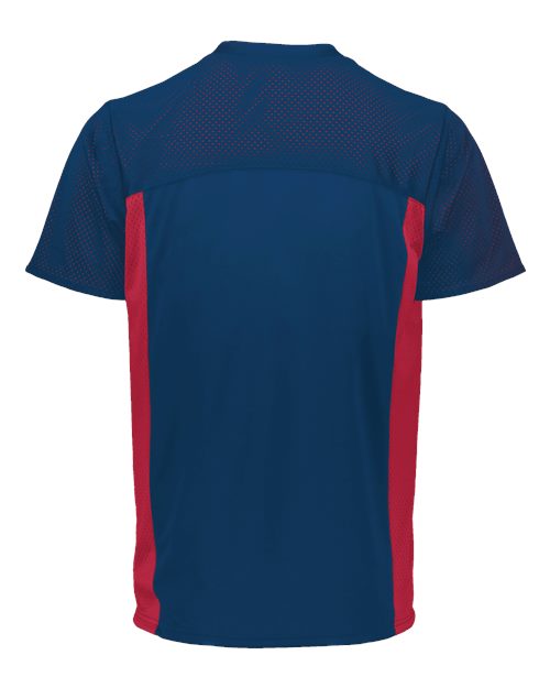 Unisex Reversible Flag Football Jersey - Navy/ Scarlet Back