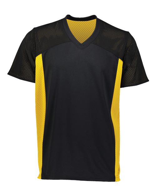 Youth Reversible Flag Football Jersey - Black/ Gold Front