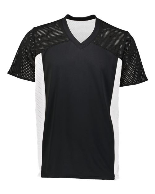Youth Reversible Flag Football Jersey - Black/ White Front