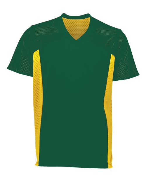 Youth Reversible Flag Football Jersey - Dark Green/ Gold Front