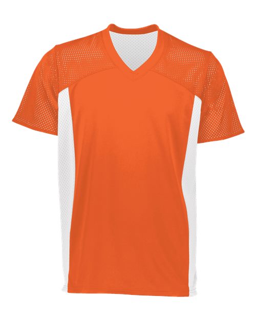 Youth Reversible Flag Football Jersey - Orange/ White Front