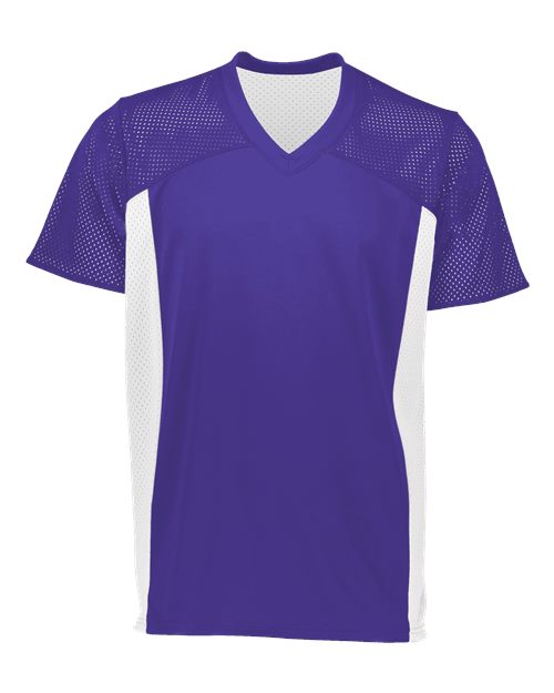 Youth Reversible Flag Football Jersey - Purple/ White Front