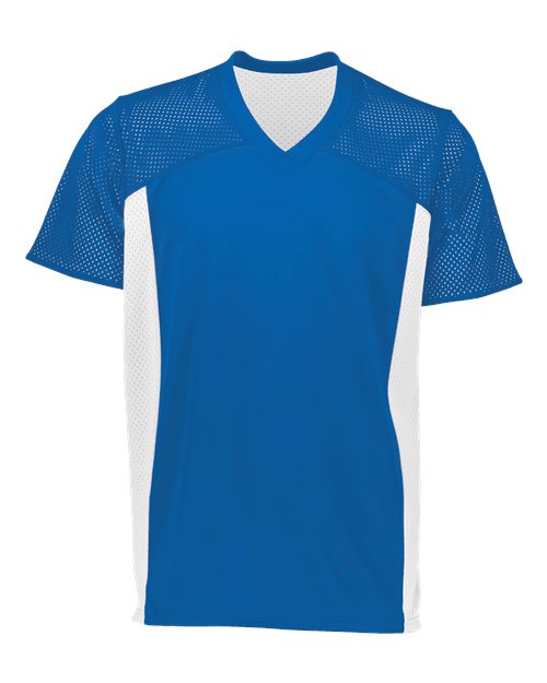 Youth Reversible Flag Football Jersey - Royal/ White Front