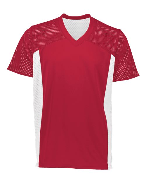 Youth Reversible Flag Football Jersey - Scarlet/ White Front
