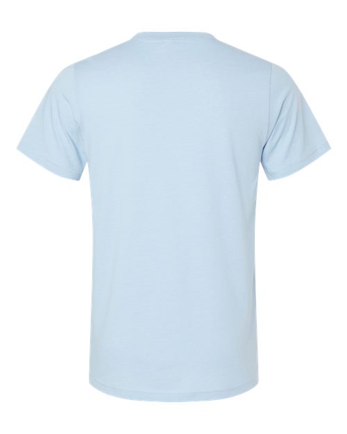 CVC Jersey Tee - Heather Baby Blue Back