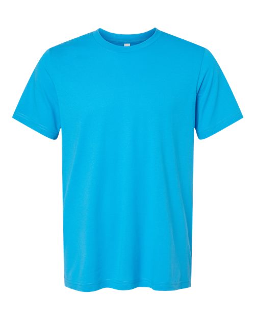 CVC Jersey Tee - Neon Blue Front