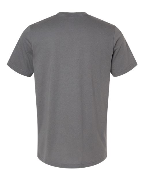 CVC Jersey Tee - Solid Asphalt Blend Back
