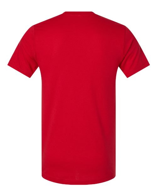 CVC Jersey Tee - Solid Red Blend Back