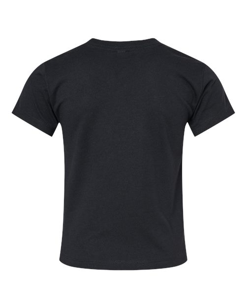Toddler Jersey Tee - Solid Black Blend Back