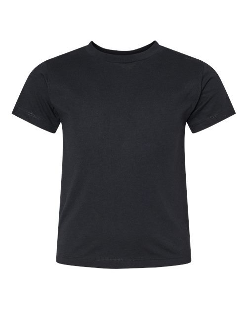 Toddler Jersey Tee - Solid Black Blend Front