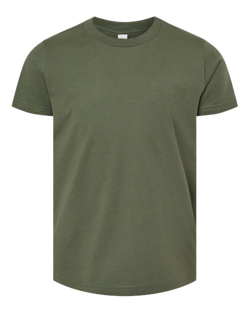 Youth Jersey Tee - Military Green Front
