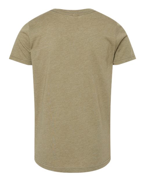 Youth CVC Jersey Tee - Heather Olive Back