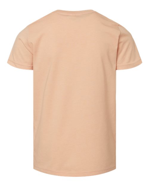 Youth CVC Jersey Tee - Heather Peach Back