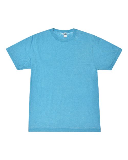 Unisex Acid Wash Burnout T-Shirt - Sky Front