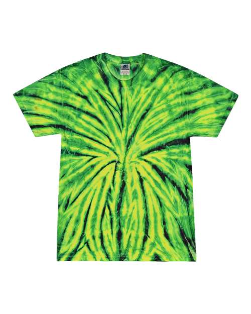 Unisex Multi-Color Tie-Dyed T-Shirt - Wild Spider Front