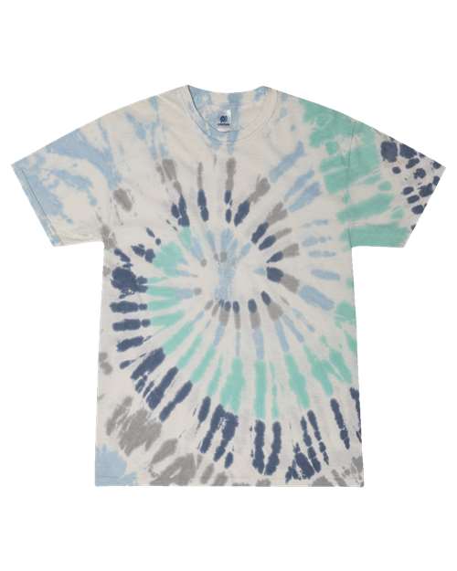Unisex Multi-Color Tie-Dyed T-Shirt - Glacier Front