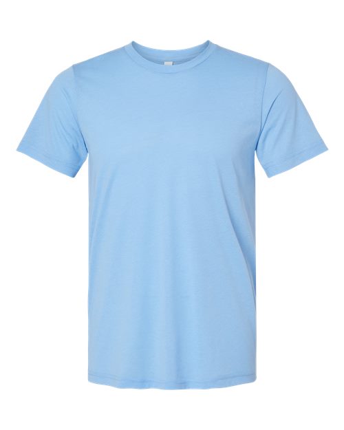 BELLA + CANVAS Triblend Tee - Solid Carolina Blue Triblend Front