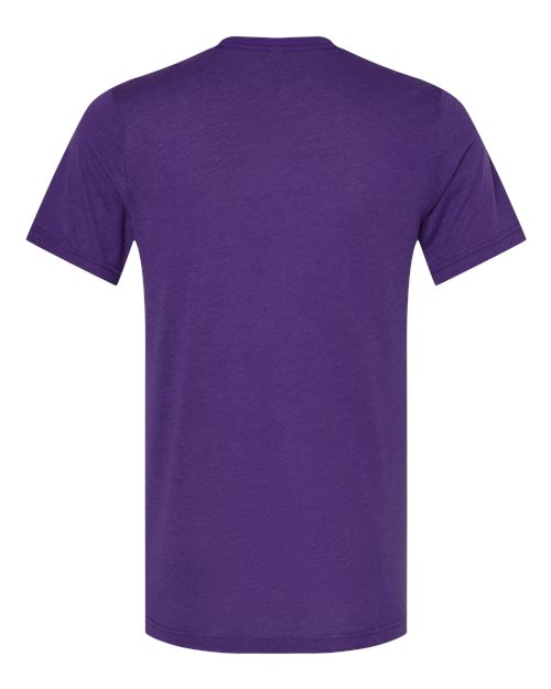 Triblend Tee - Solid Team Purple Triblend Back