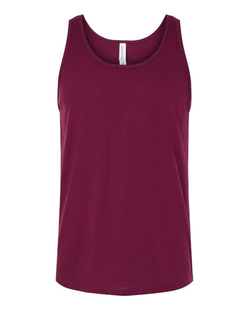 BELLA + CANVAS Jersey Tank - Maroon Front
