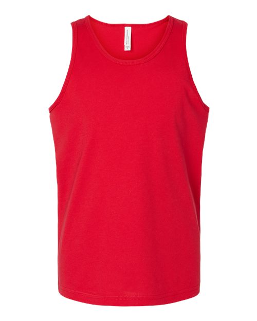 Youth Jersey Tank - Red Front