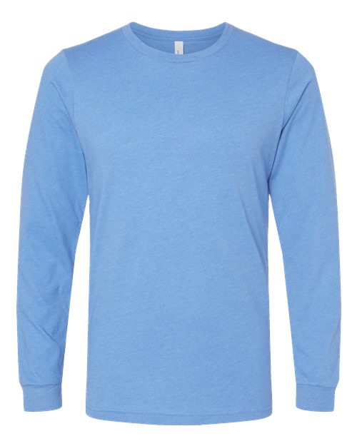 Heather CVC Long Sleeve Tee - Heather Carolina Blue Front