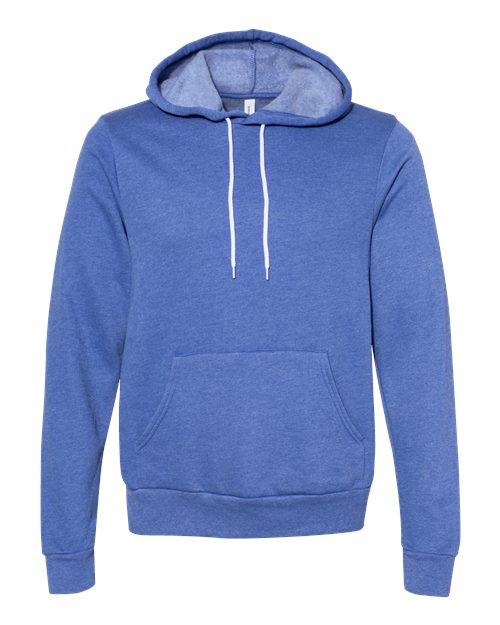 Unisex Sponge Fleece Hoodie Sweatshirt - Heather Columbia Blue Front